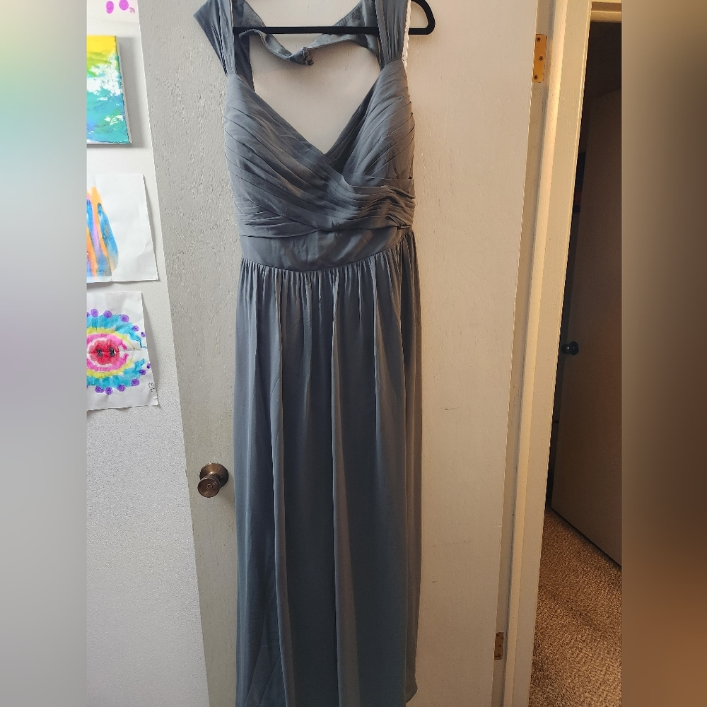 Azazie Raine, A30, Pewter, with tags